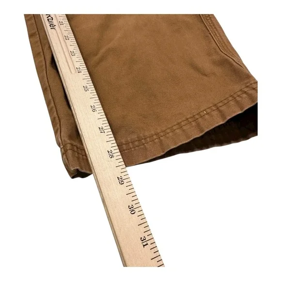 REI Men's Tan Canvas Double Knee Utility Work Pants Size 34x30 - Picture 6 of 13